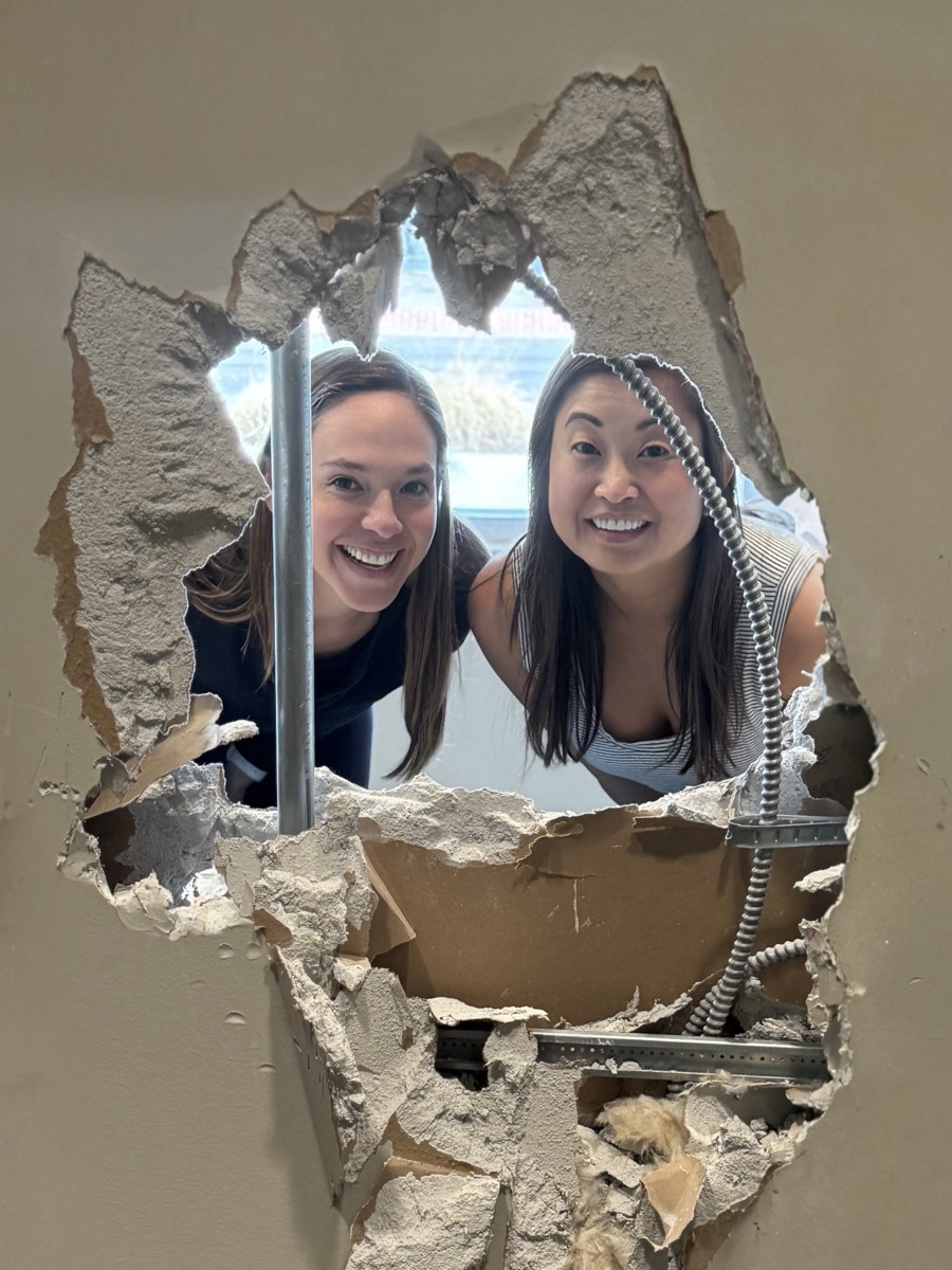 Well&Boulder Founders during renovation